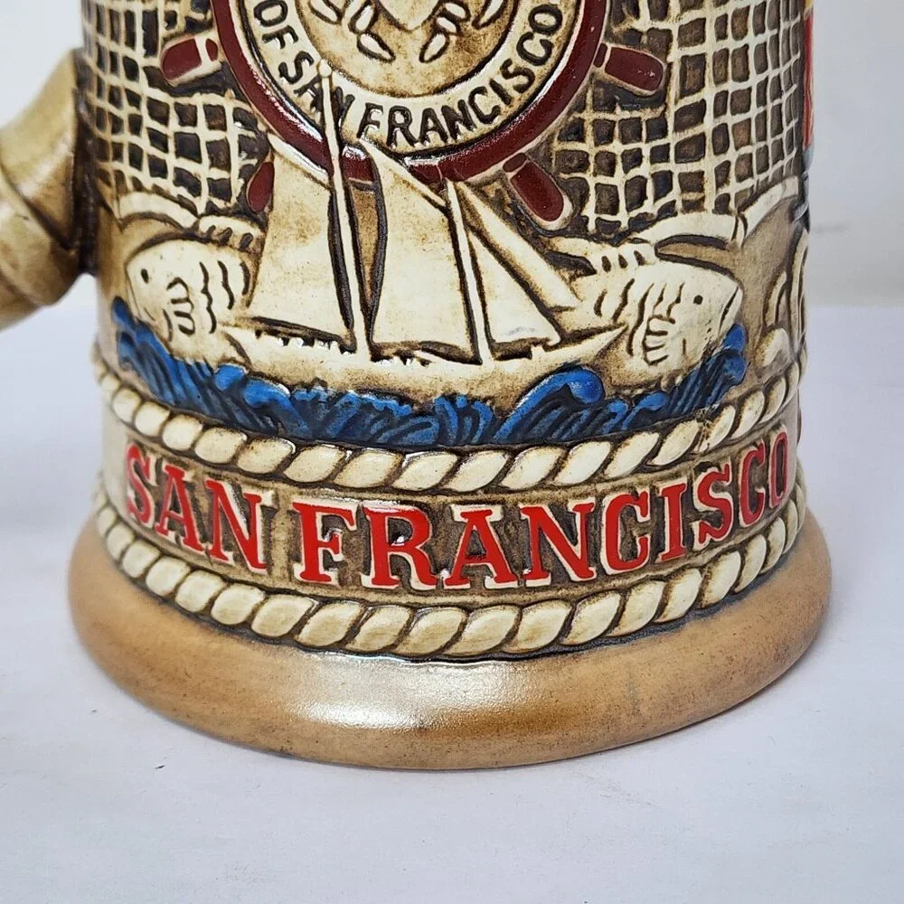 Vintage Budweiser Limited Edition San Francisco Ceramic Beer Stein - Picture 8 of 13